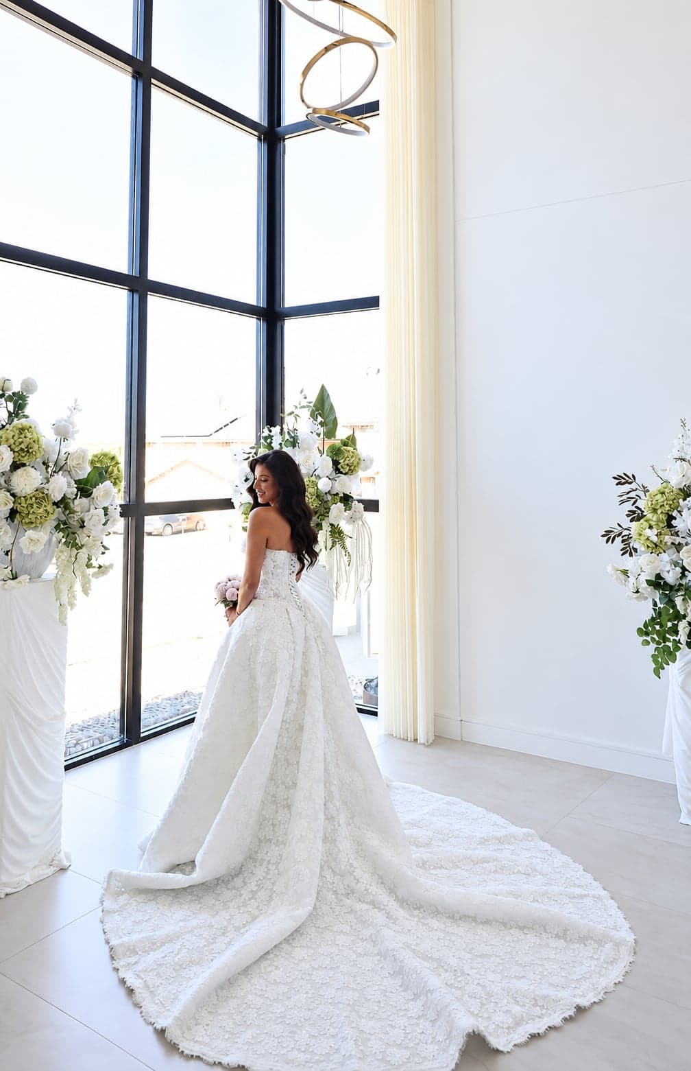 Modern Bridal Portrait by the Window